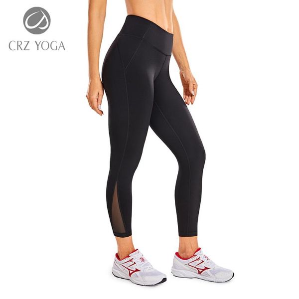 

yoga outfit crz naked feeling i capris with zip pockets 19''-flame mesh