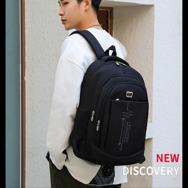 

backpack style men's multi-functional student schoolbag shoulder travel bag casual large capacity