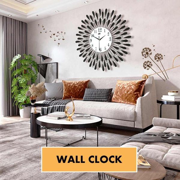 

38cm aluminum iron wall clock hanging silent quartz clocks horologe timer battery powered watch living room home decor