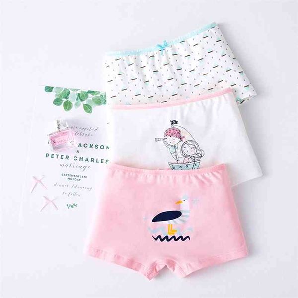 3 teile/los Baby Höschen Baumwolle Kinder Nette Prinzessin Teen Unterwäsche Weiche Cartoon Mädchen für Jugendliche Kleinkind Briefs Kleidung 210622