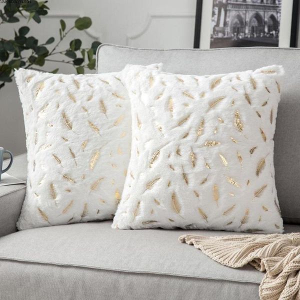 

cushion/decorative pillow soft plush cushion cover throw seat sofa bed office nap backrest fur velvet nordic decorative pillowscase