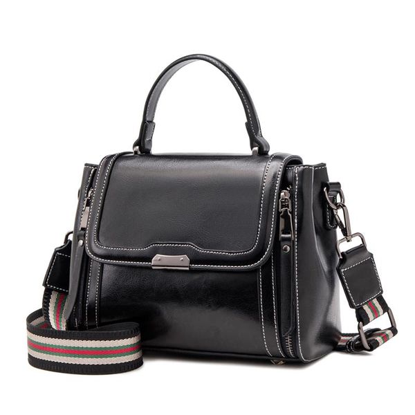

waist bags black fashion leather organ multi-functional portable bag with european and american style one shoulder small square