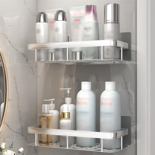 

hooks & rails punchbathroom shelf for toiletries housekeeper on wall shower storage rack holder with strong loadbearing kitchen organiz