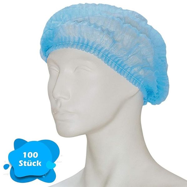 

outdoor hats 100 pcs bouffant hat blue hair net non-woven round, Black;white