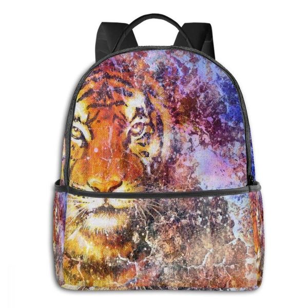 

backpack fashion girl college school bag casual women abstract tiger book packbag for teenage travel shoulder