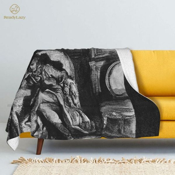 

blankets edgar allan poe blanket fluffy bedspread sherpa fleece meditation soft