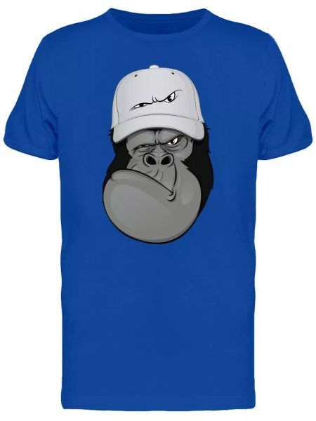 

Gorilla With Cool Cap Tee Men's -Image by Shutterstock, White;black