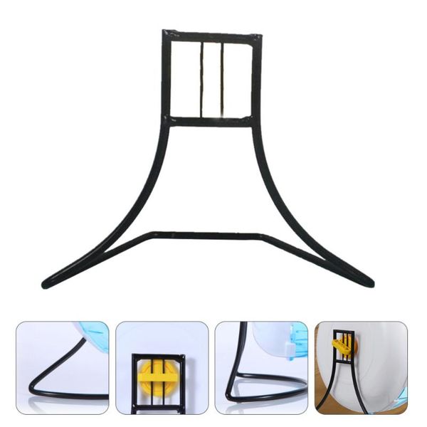 

small animal supplies 1pc iron hamster running wheel support rack pet (black)