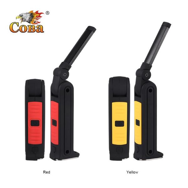 

coba led worklight cob portable spotlight usb rechargeable 4 modes searchlight with hook magnetic foldable waterproof lamp lanterns