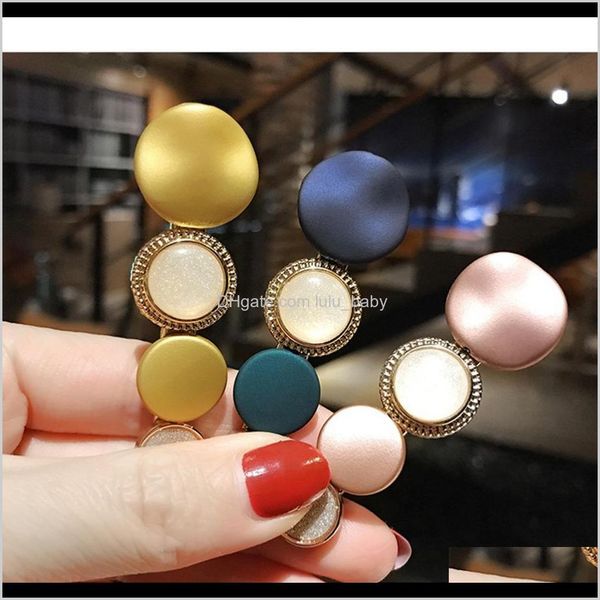 

round korean crystal alloy clips macaron color barrettes bb hairpins for women girls accessories hw9yz pxewf, Black;brown