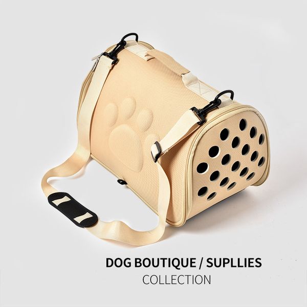 Eva Pet Cat Carrier Portátil Portátil Diagonal Respirável Filhote de Filhote de Saída Saco Teddy Bulldog Schnauzer Pets Suprimentos