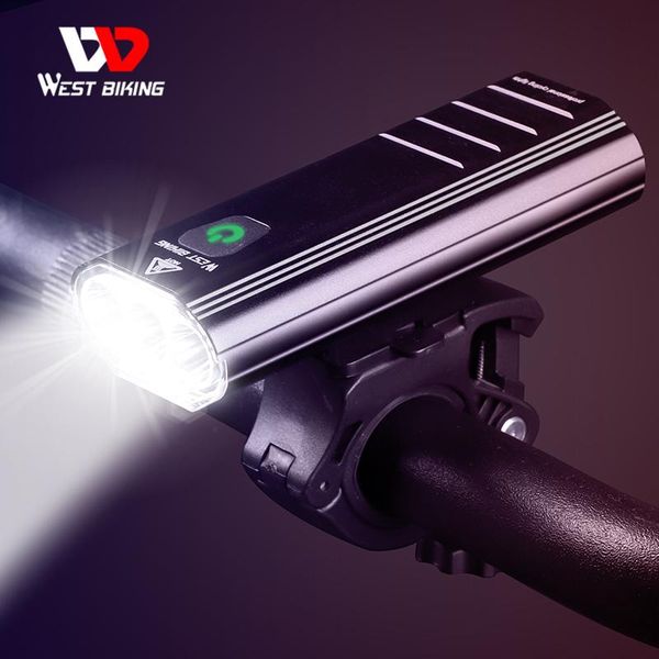

lumen bike light 3 t6 led 5200mah usb rechargeable mtb front rear lamp waterproof with 2 brackets lights