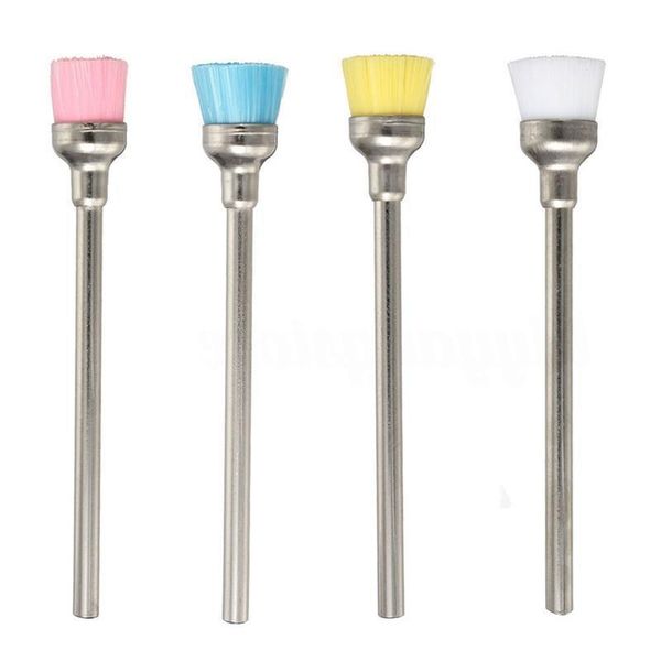 

4pcs brush electric nail art file drill bit for cleaning brush manicure, Yellow