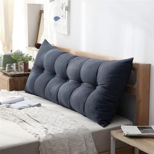 

pillow multifunction solid double pillows simple bed cushion single reading long removable for health sleeping
