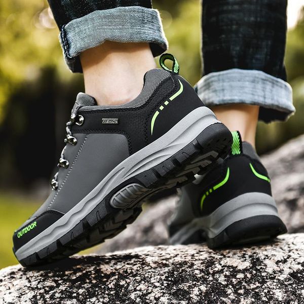 

dress shoes sapato footwear boots cuero genuine casual for hiking mens de 2021 sleepers informales masculino breathable winter, Black