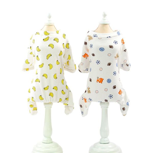 

dog apparel jumpsuit summer cut avocado pet clothes four legs fleece warm pajamas puppy overalls suit leisure costume coat 10e
