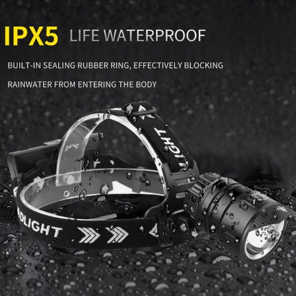 

rechargeable head torch hunting lantern sensor led headlamp usb waterproof light headlamps