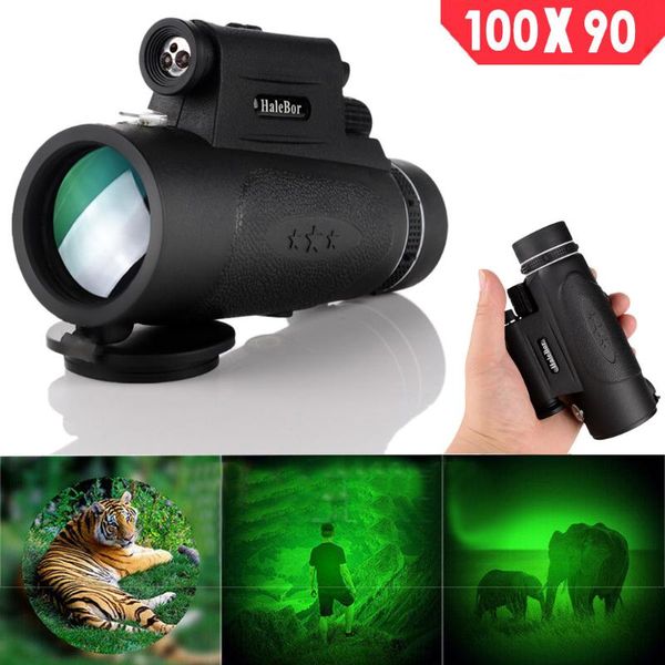 

telescope & binoculars 100x90 optical monocular outdoor day&night vision hunting hiking powerful focusing camping