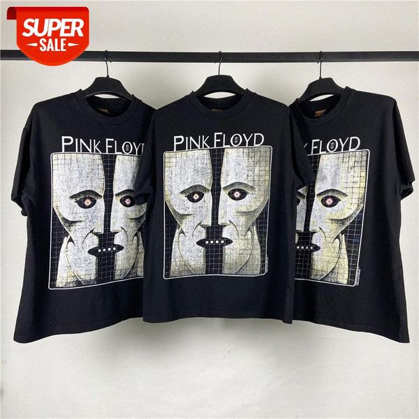 

streetwear men rock white ghost washed distressed retro short-sleeved t-shirt #xl8v, White;black