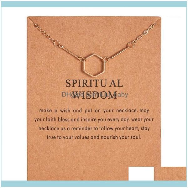 

pendant & pendants jewelrypendant necklaces fashion gold-color bones necklace spiritual wisdom hexagonal alloy clavicle short women gift1 dr, Silver