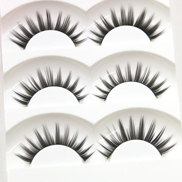 

false eyelashes 5 pairs cos dance performance eyelash handmade acrylic cross female japanese 3d natural lashes makeup tools