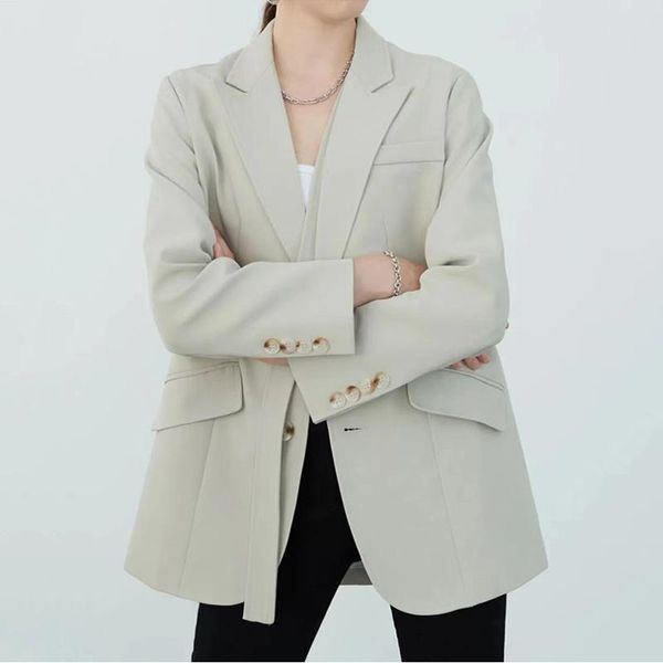 

women's suits & blazers 2021 spring and autumn small suit coat korean loose british style design, White;black