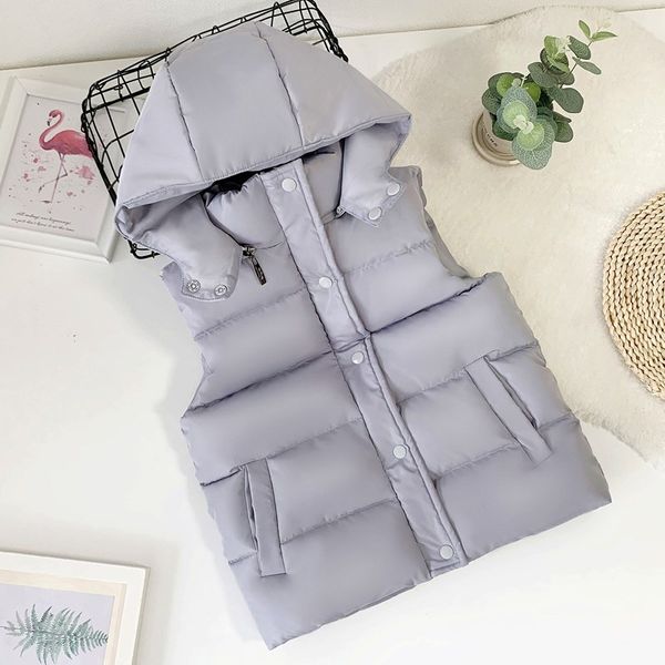 

winter cotton warm fashion hooded vest for boys girls thickened sleeveless jacket for children waistcoat coat kids clothes, Camo