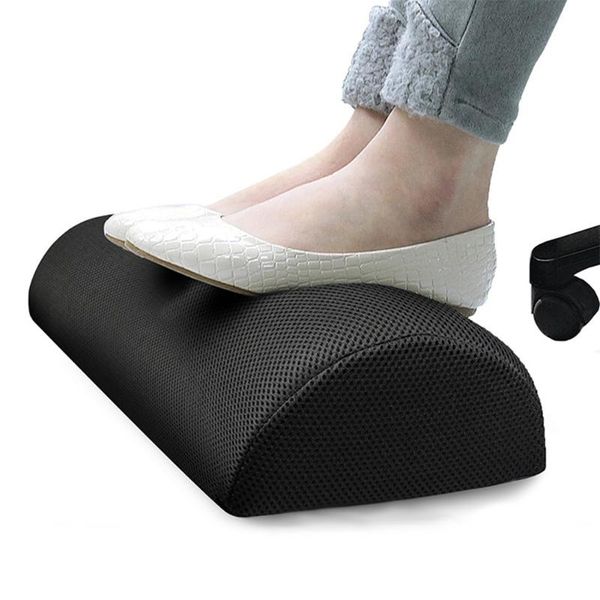 

cushion/decorative pillow casual footrest high rebounding foam foot cushion restingpillow under desk for office home travel non-slip pad ped