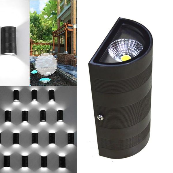 

wall-mounted porch lights bracket lamp up and down 6w led garden for living room patio hallway balcony outdoor wall lamps