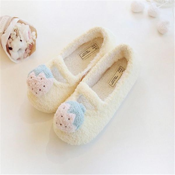 

women cute fruits indoor slides slippers soft strawberry watermelon pineapple plush stuffed shoes home house winter, Black