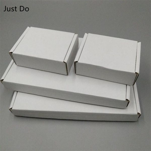 

22cm 50pcs white corrugated carton box, package express carton, paper box for postal packing boxes