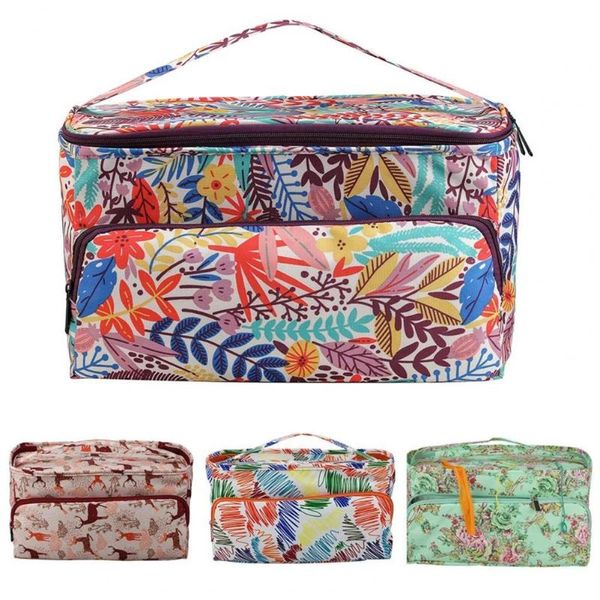 

storage bags tote bag unique pattern large capacity oxford cloth yarn with handle for home