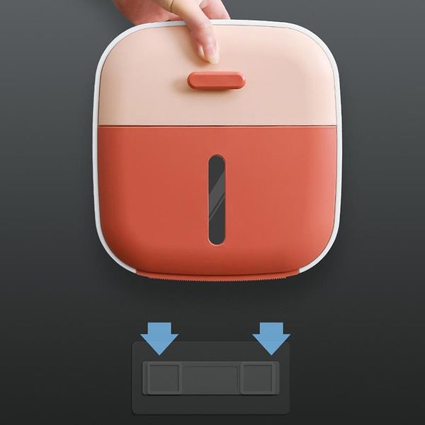 

toilet paper holders bathroom tissue box holder organizer storage phone press