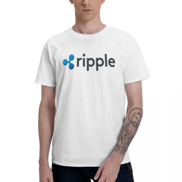 

men's t-shirts ripple xrp t shirt graphic tee basic short sleeve t-shirt funny, White;black