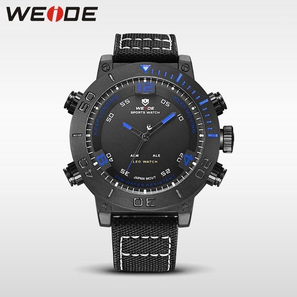 

wristwatches weide men watch business quartz wristwatch military leather strap waterproof men's watches relogio masculino, Slivery;brown