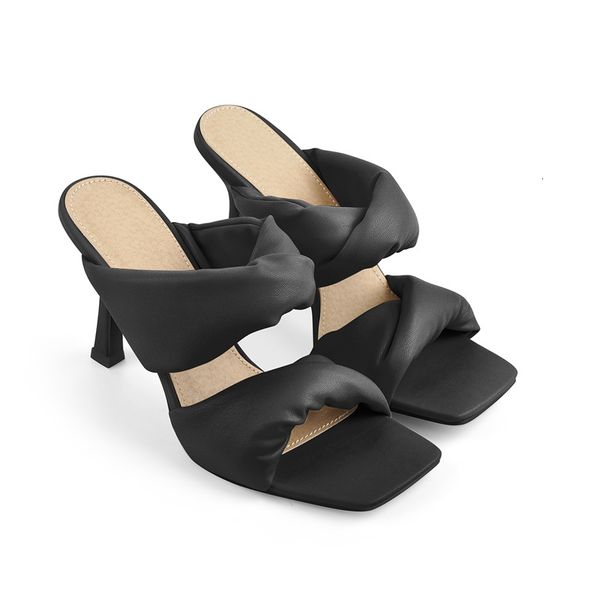 

dress shoes onlyfabricante chinelos de do quadrado femininos, sapatos verão foscos com dos abertos para gatinhos, macios confortáveis e 88lm, Black