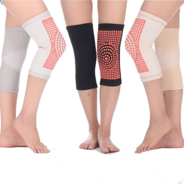 

self heating knee pads magnetic therapy kneepad pain relief warm support for arthritis joint recovery elbow &, Black;gray