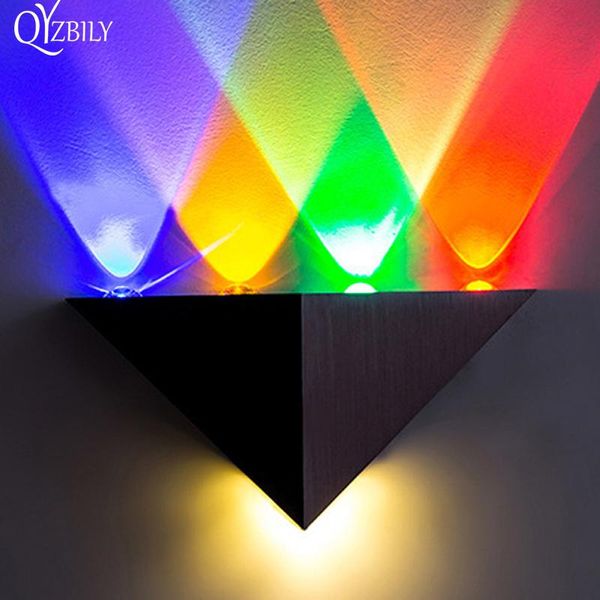 

wall lamp modern led aluminum body triangle light for home lighting bathroom luminaire abajur sconce indoor outdoor lustre