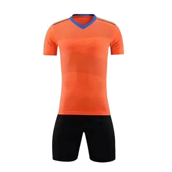 

men's custom soccer jerseys & shorts adult's personalized football shirt and pants diy name number logo for team kits kids orange