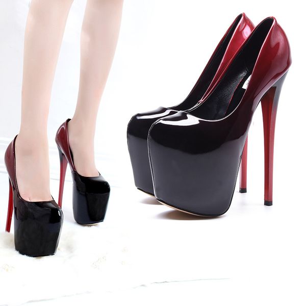 

dress shoes women's high heels shoes, black suede platform shoes eleven centimeters for wedding party qy5w