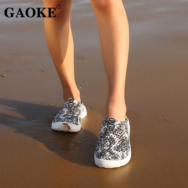 

slippers women summer shoes couple beach sandals hollow flip flops female footwear low heel, Black