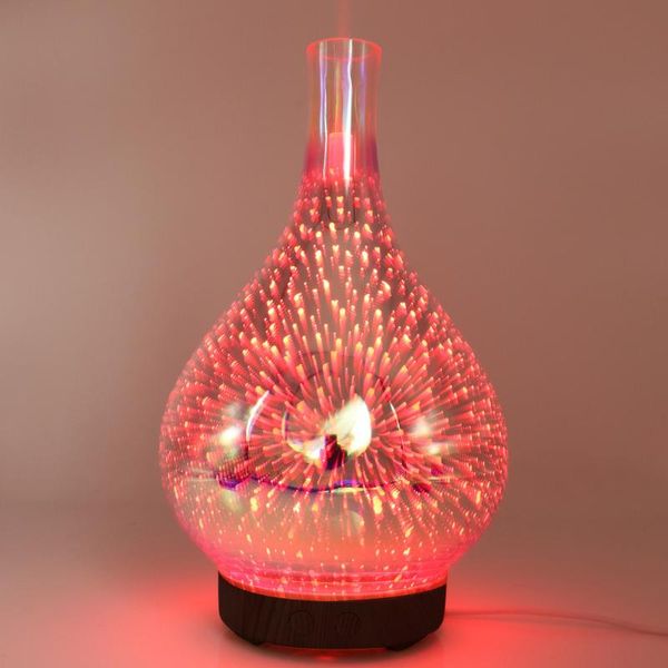 

fragrance lamps humidifier oil diffuser 3d glass mist sprayer for home office sleep k888