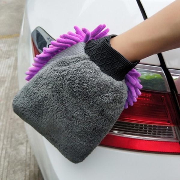 

car sponge wash glove wax detailing brush coral misoft anti-scratch for cleaning multifunction thick