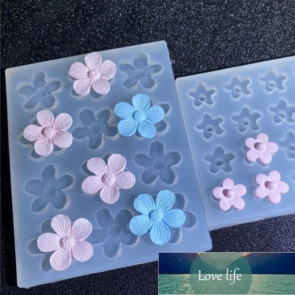 

silicone small flowers mold floral epoxy resin casting mould diy jewelry making