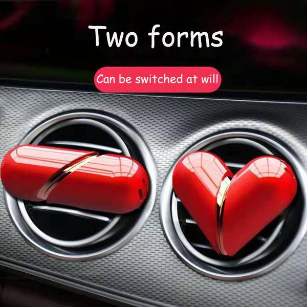 

car air freshener creative loving heart perfume decoration auto geur clip fashion fragrance scent parfum voiture diffuser