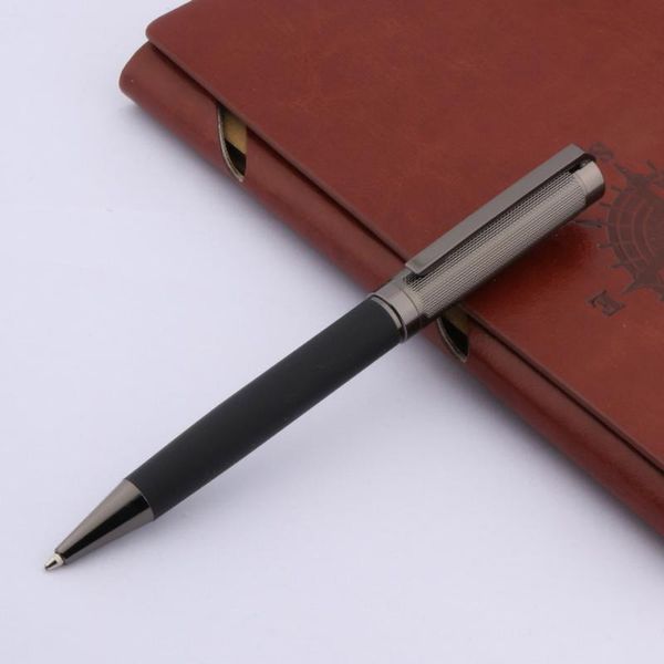 

ballpoint pens carbon fiber material gun grey sculpture pattern gift pen, Blue;orange