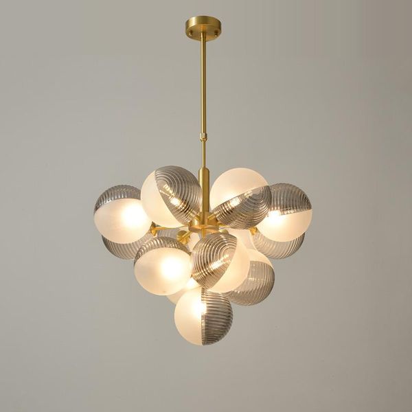 

chandeliers designer creative personality glass ball lamp living room club clothing store restaurant high end stair chandelier g9 led