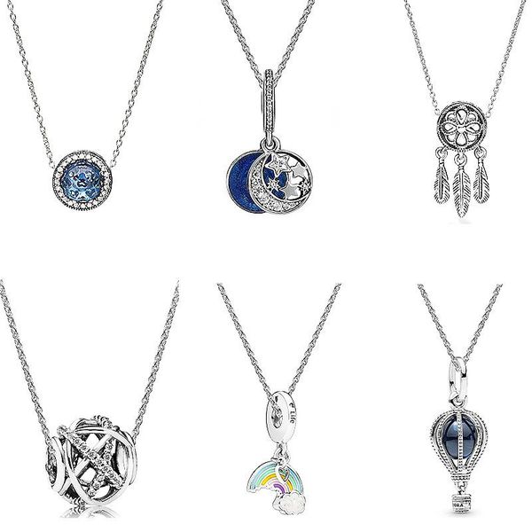 

necklace set fashion all-match female chain beautiful romantic pendant necklaces, Silver