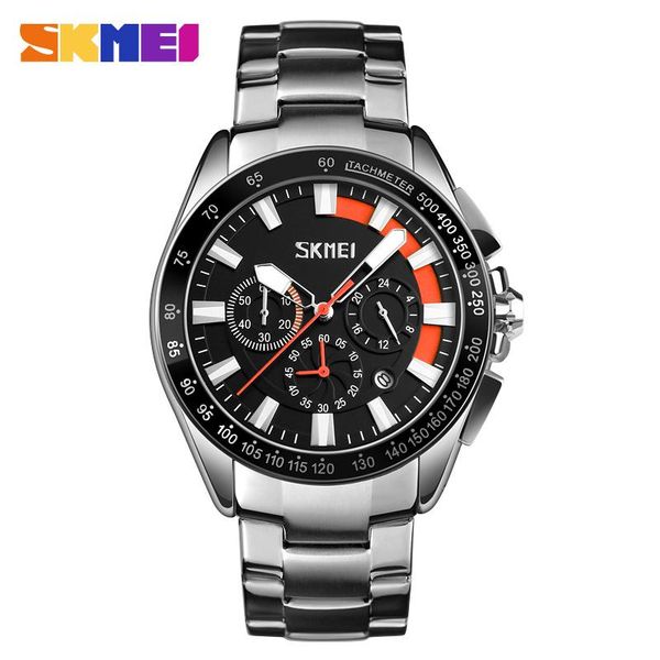 

wristwatches skmei 9167 fashion sports men quartz watch clock luxury business mens watches brand waterproof relogio masculino, Slivery;brown