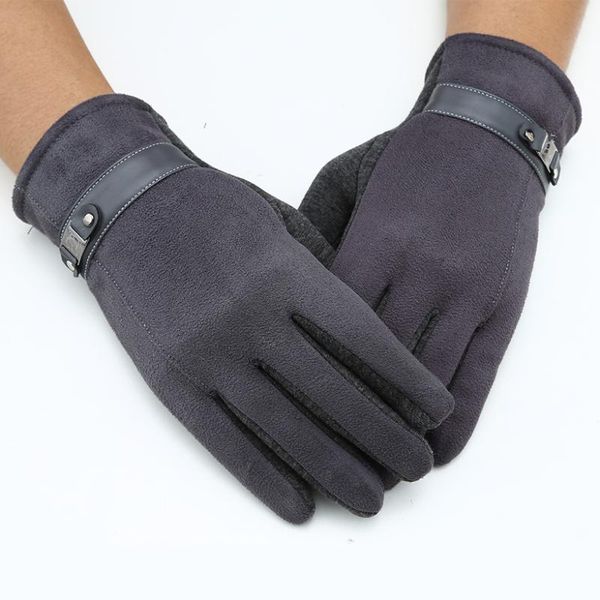 

fingerless gloves wholesale men fashion winter warm novelty outdoor glove touch screen wrist mitten, Blue;gray